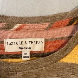 Madewell Texture & Thread Modern Tie-Front Top